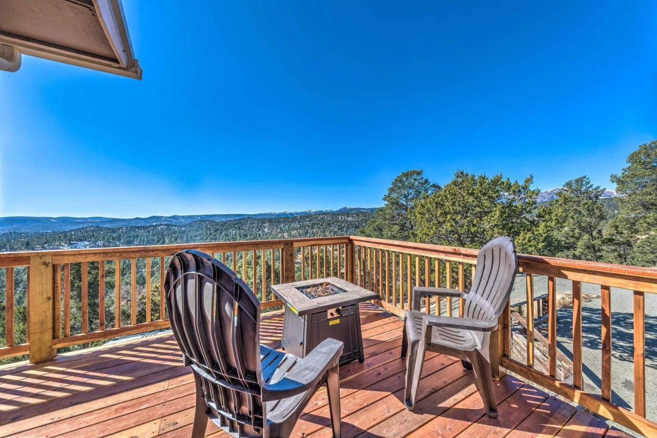 Mountains Majesty Cabin With Hot Tub And Mtn Views! Villa Ruidoso Esterno foto