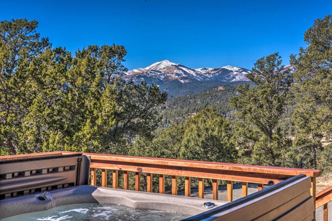 Mountains Majesty Cabin With Hot Tub And Mtn Views! Villa Ruidoso Esterno foto