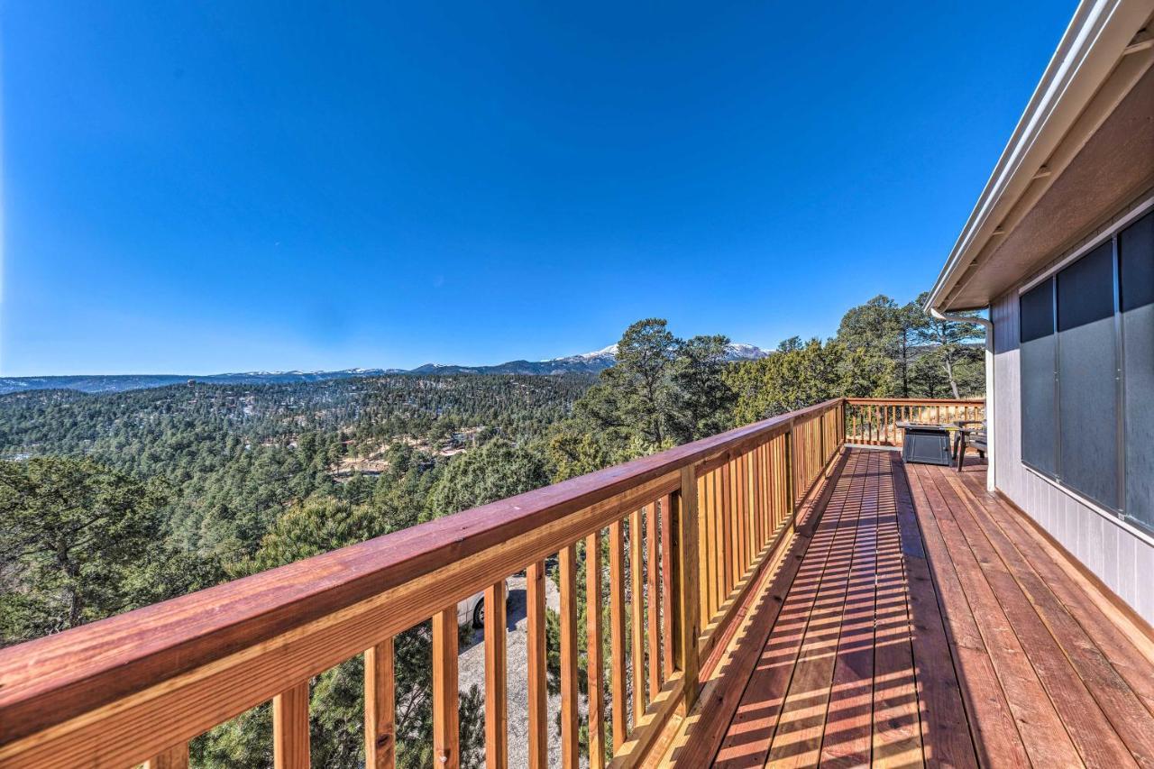 Mountains Majesty Cabin With Hot Tub And Mtn Views! Villa Ruidoso Esterno foto