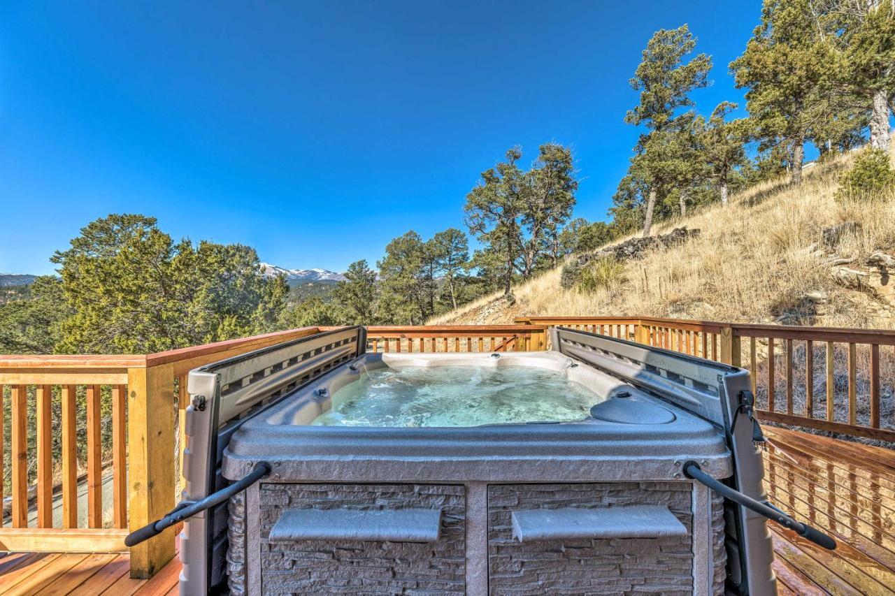 Mountains Majesty Cabin With Hot Tub And Mtn Views! Villa Ruidoso Esterno foto