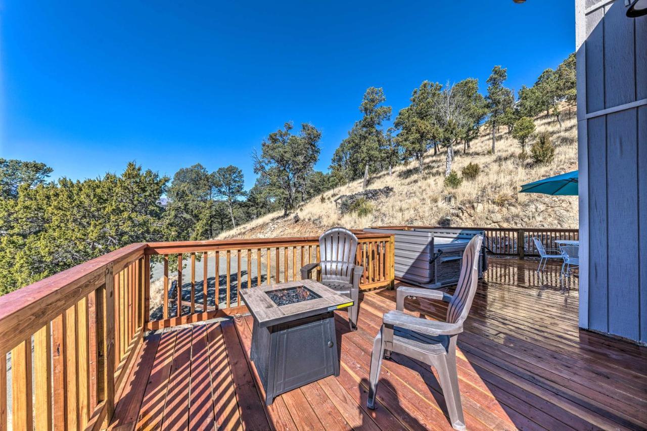 Mountains Majesty Cabin With Hot Tub And Mtn Views! Villa Ruidoso Esterno foto