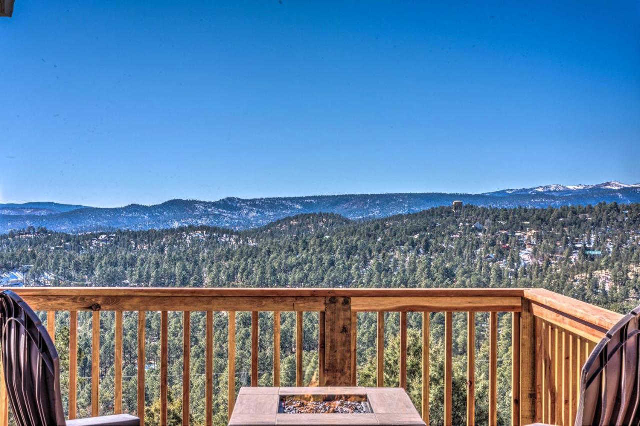 Mountains Majesty Cabin With Hot Tub And Mtn Views! Villa Ruidoso Esterno foto