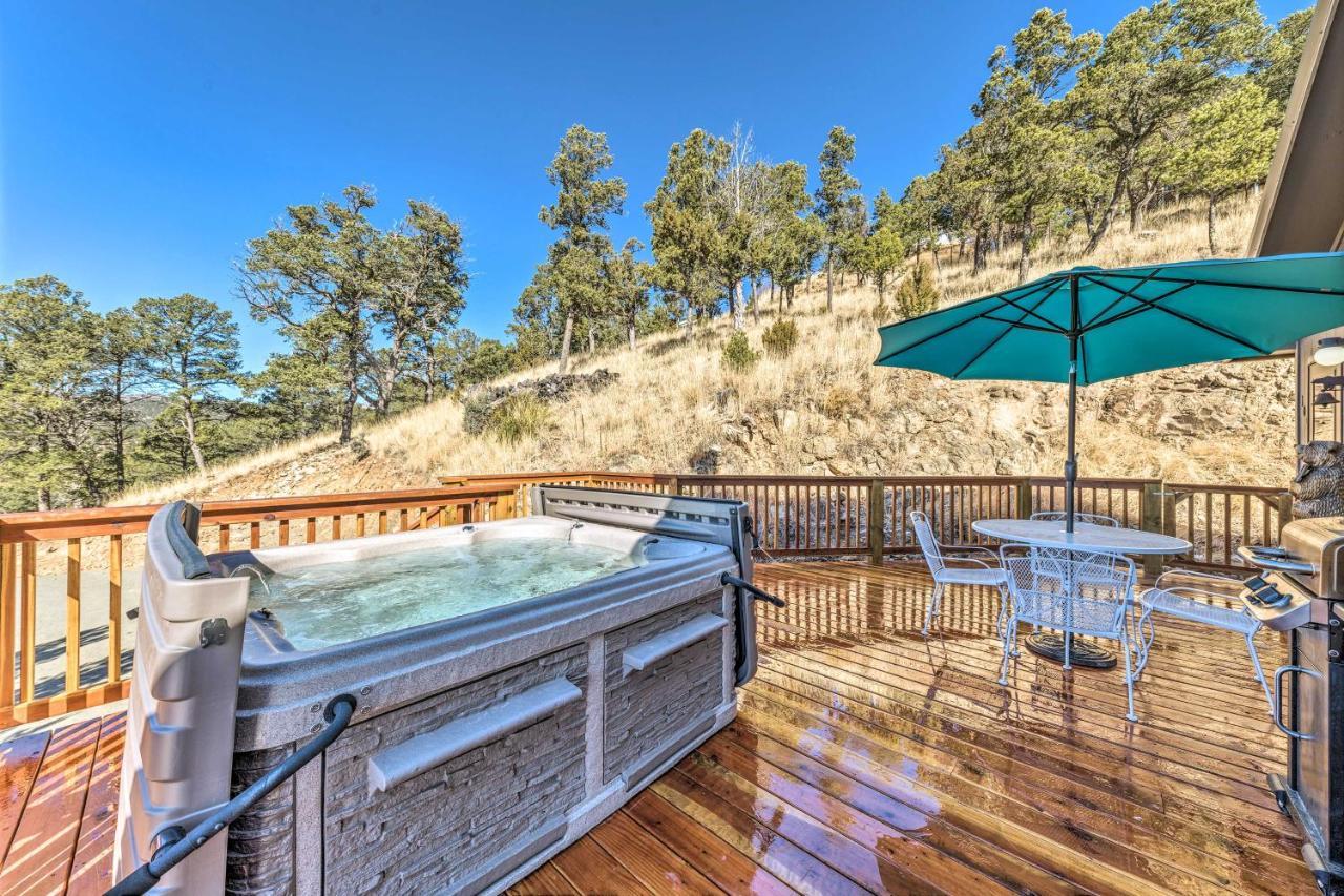 Mountains Majesty Cabin With Hot Tub And Mtn Views! Villa Ruidoso Esterno foto